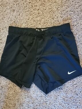 Nike Black Running Shorts with White Swoosh